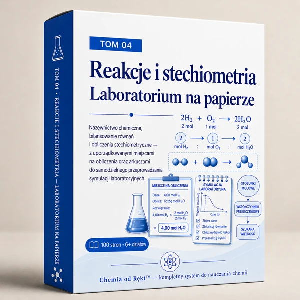 Reakcje i stechiometria — laboratorium na papierze